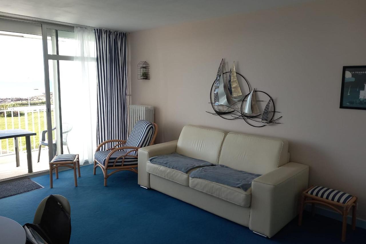 Grand Studio Vue Mer Dans Residence Des 3 Iles Pres De La Thalasso Quiberon Eksteriør billede